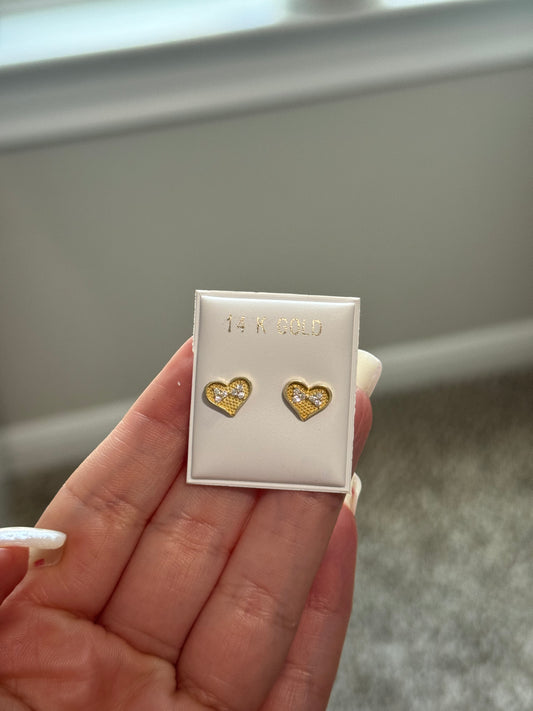 Corazon Earrings 14k