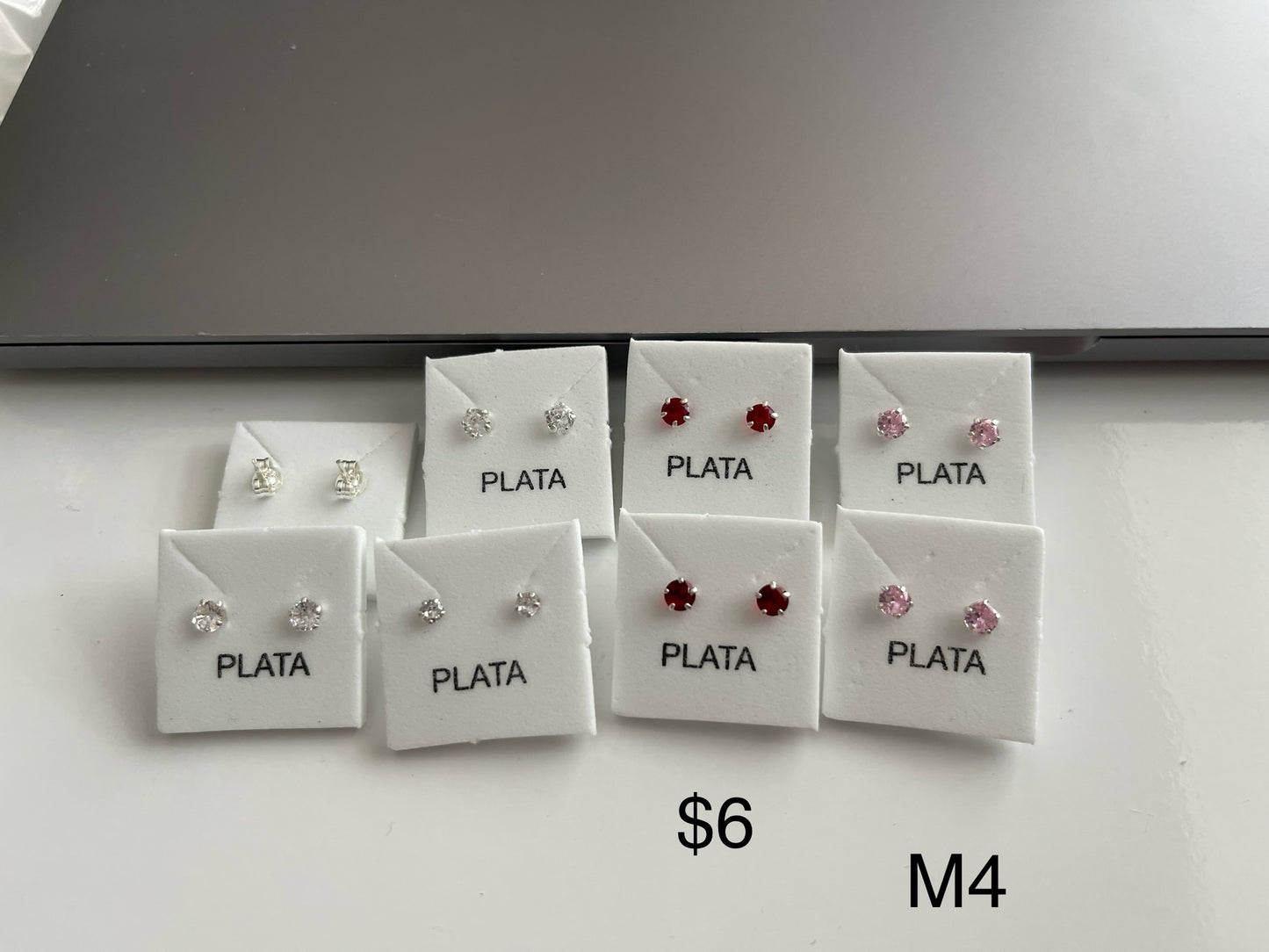 Small Earrings,  Aretes Zirconia PQ