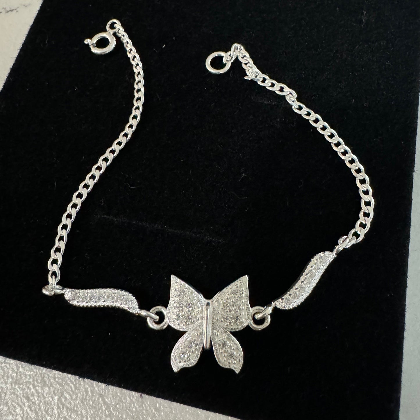 Sterling Silver butterfly bracelet, pulsera de mariposa, pulso en plata 925