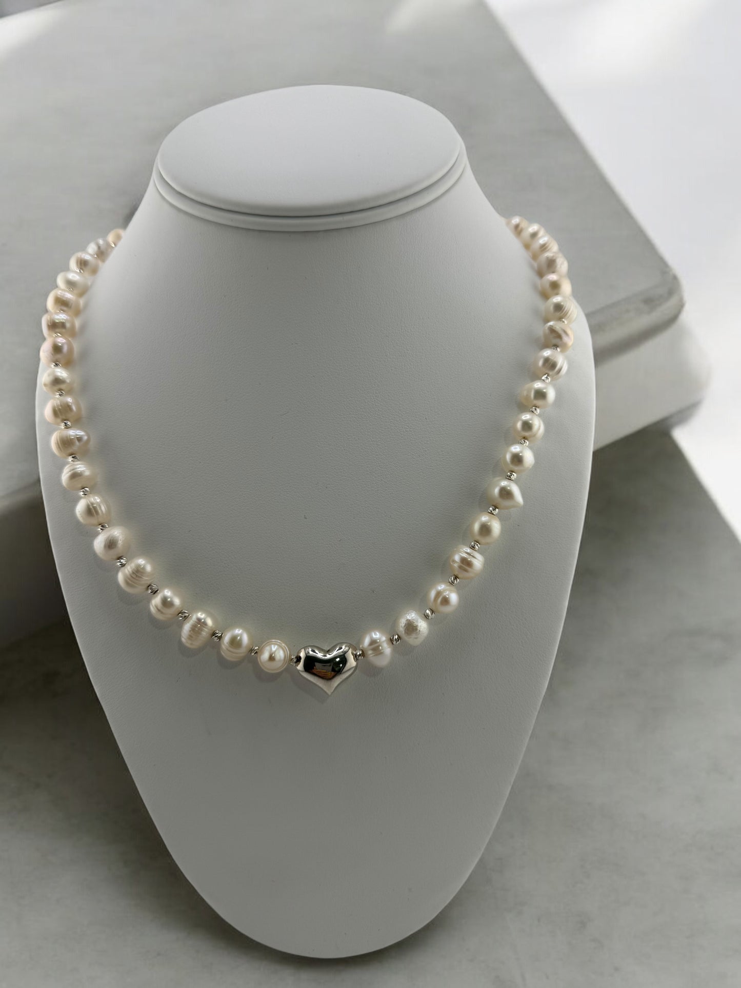 Pearl Anklet or Bracelet 925 sterling silver, Real Freshwater Pearl Ankle Bracelet Ajustable 9" to 11", Collar 18" to 20"